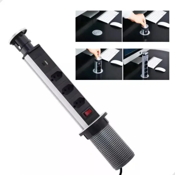 Torre de tomadas mulfuncional