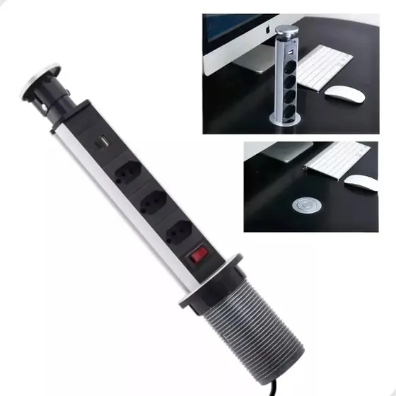 Torre de tomadas mulfuncional