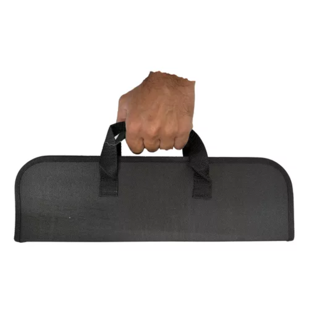 Kit Churrasco profissional 9 Peças Inox C/ maleta