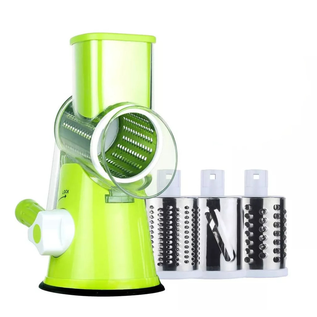 Ralador manual de legumes giratório 3 em 1