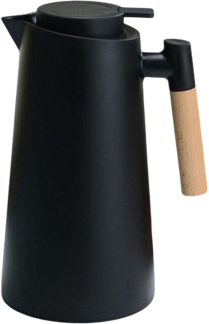 Garrafa térmica escandinava preta. 1L