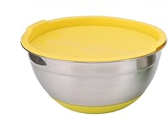 Saladeira Aço Inox C/tampa Silicone