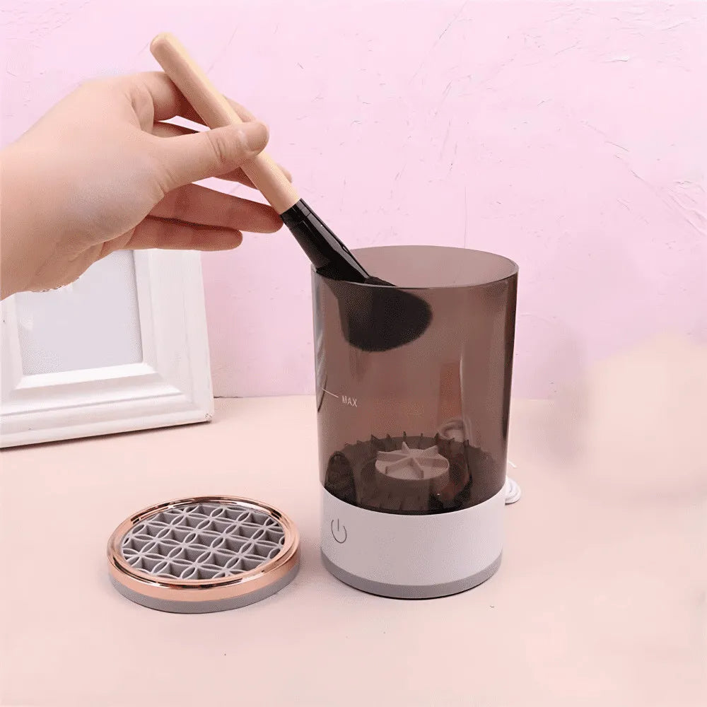 Lavador Limpador De Pinceis Maquiagem Automático Elétrico - Cores Sortidas