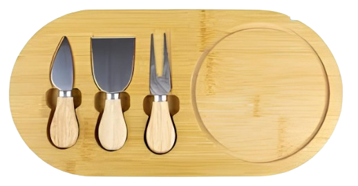 Tábua de Frios com 3 Espátulas – Sofisticação e Praticidade em Cada Detalhe