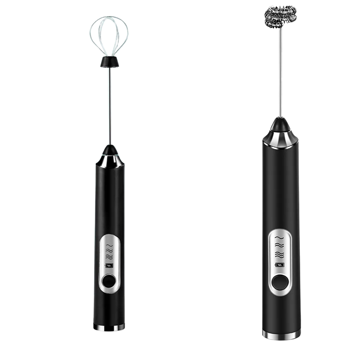 PRETA - (Premium) Mini Batedor Mixer Elétrico Portátil
