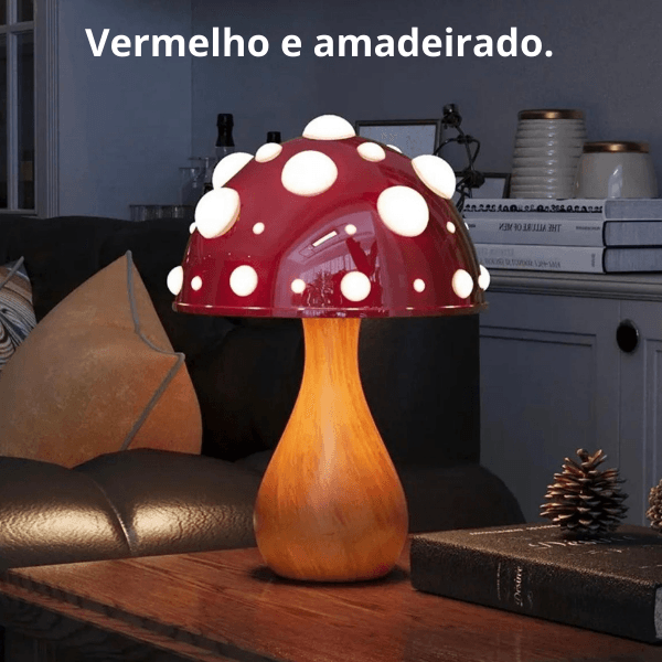 Luminária Cogumelo Encantado.