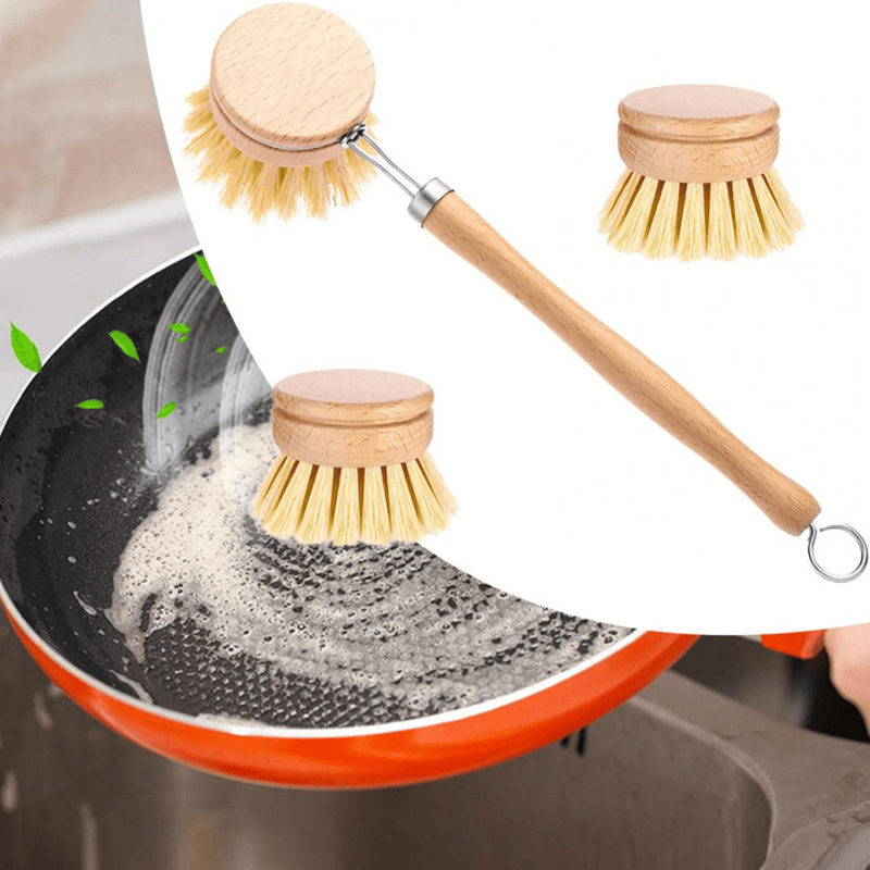 Escova De Lavar Louça Em Madeira