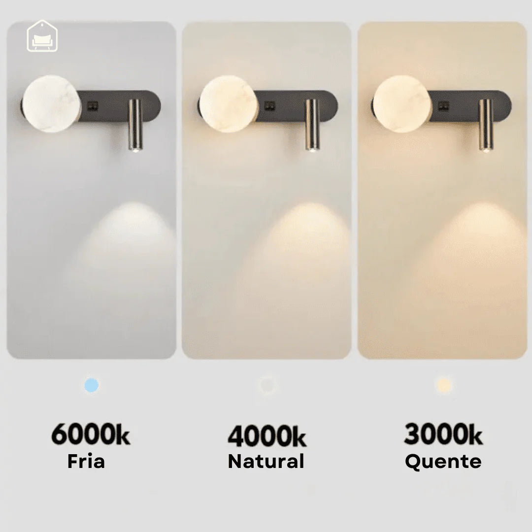 Luminária Led Nórdica de Cabeceira - Lofti Home