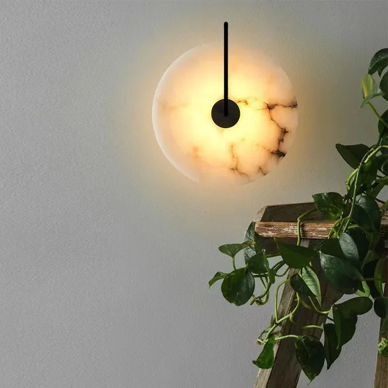 Arandela Moderna Pedra de Mármore | LED