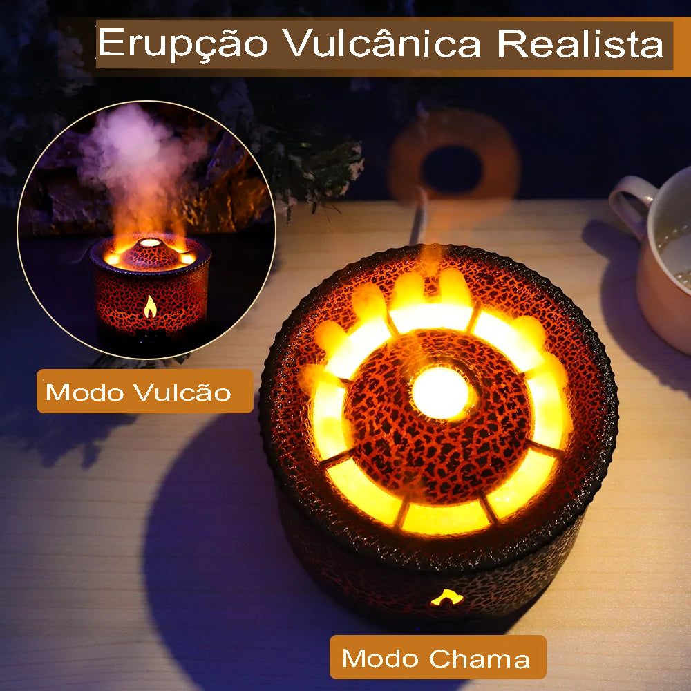 Difusor Ambiente Umidificador Vulcão - Lindo , funcional e decorativo
