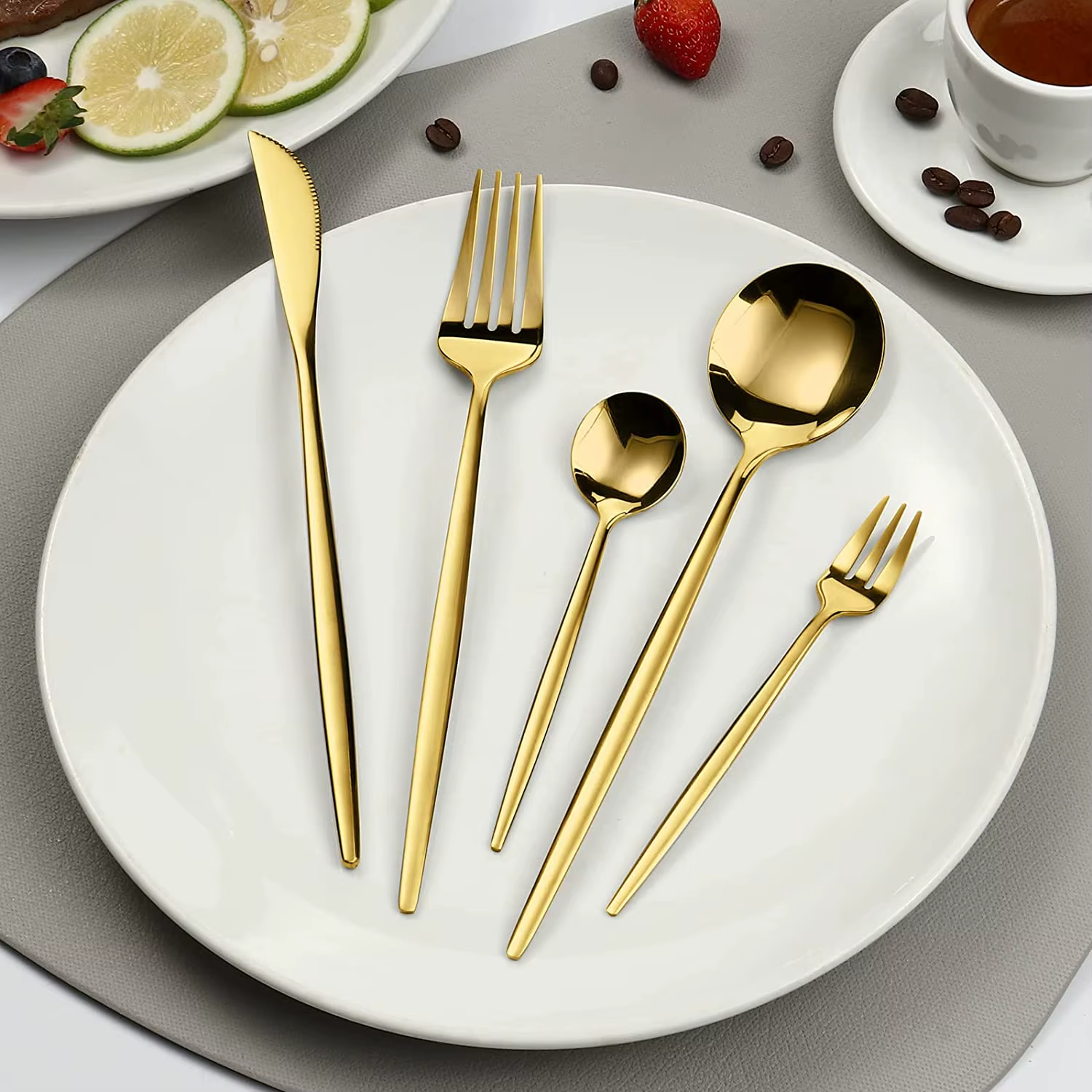 24 Pçs Jogo de Talheres de Aço Inoxidável Kit Para Reuniões Familiares