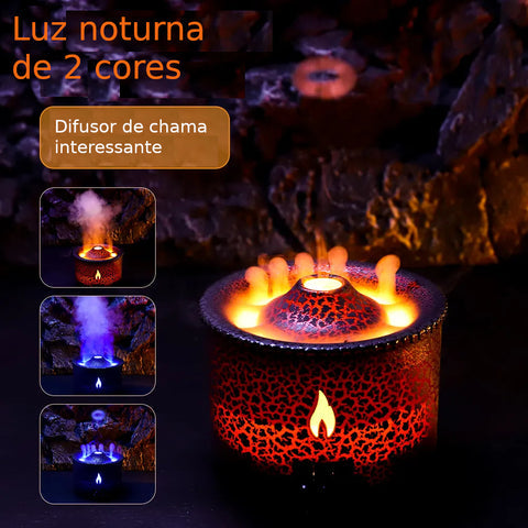 Difusor Ambiente Umidificador Vulcão - Lindo , funcional e decorativo