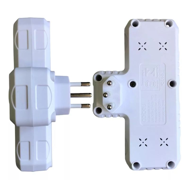 Extensão de tomada 3 em 1