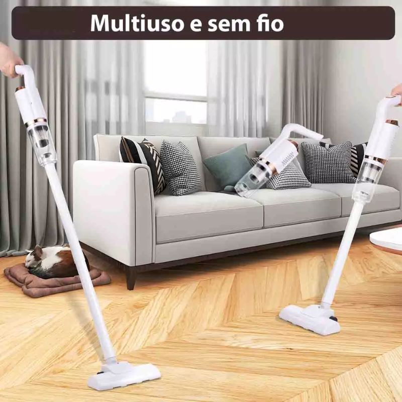 Aspirador de Pó Sem Fio Portátil