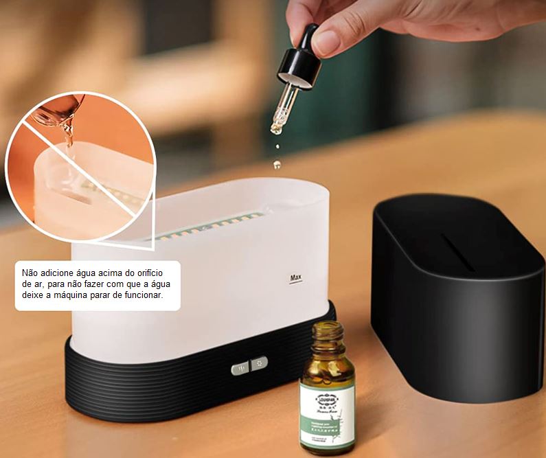 Umidificador e Difusor de Aromaterapia 2 em 1 - Vulcan