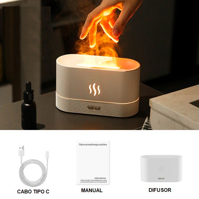 Umidificador e Difusor de Aromaterapia 2 em 1 - Vulcan