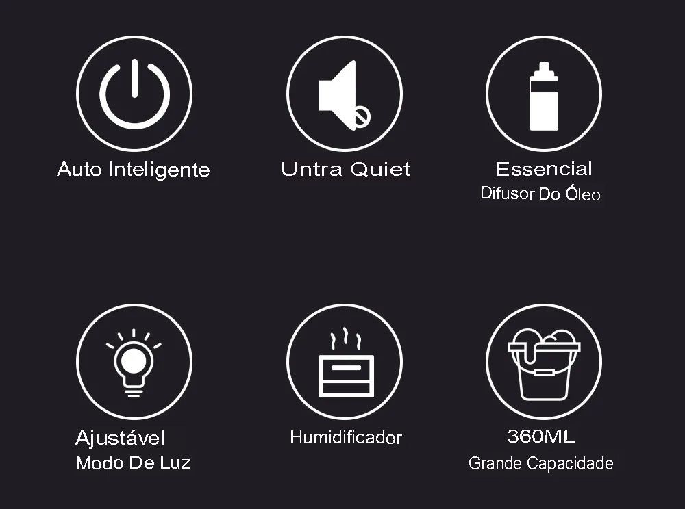 Difusor Ambiente Umidificador Vulcão - Lindo , funcional e decorativo