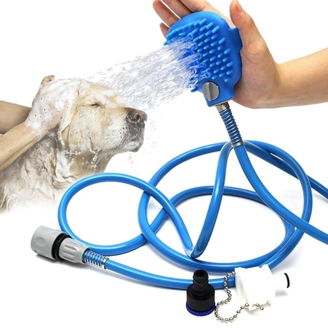 Escova de Banho com Mangueira para Pets LMZ0255