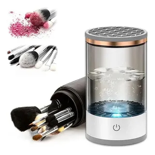 Lavador Limpador De Pinceis Maquiagem Automático Elétrico - Cores Sortidas