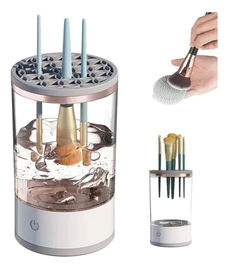 Lavador Limpador De Pinceis Maquiagem Automático Elétrico - Cores Sortidas
