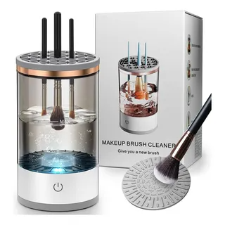Lavador Limpador De Pinceis Maquiagem Automático Elétrico - Cores Sortidas