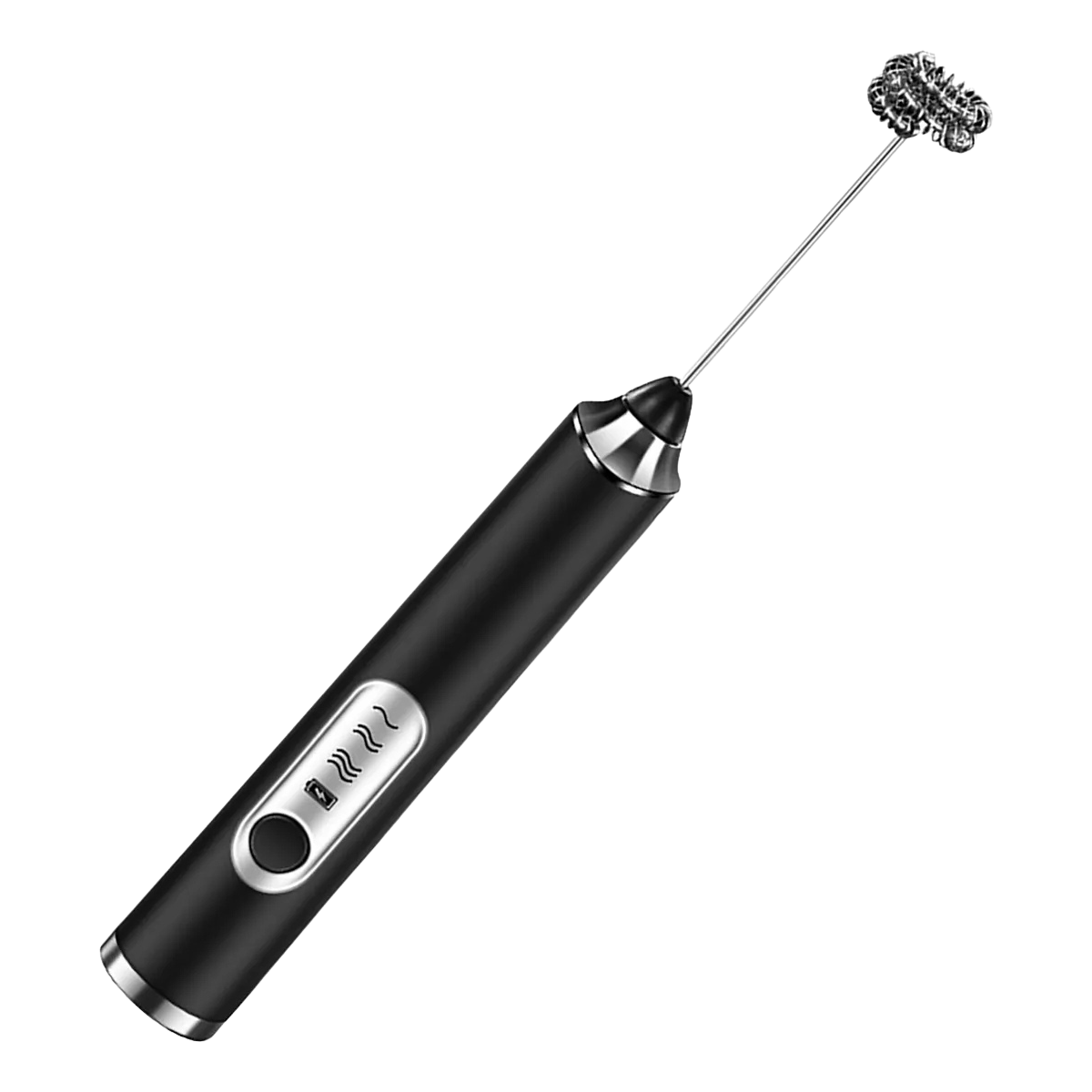 PRETA - (Premium) Mini Batedor Mixer Elétrico Portátil