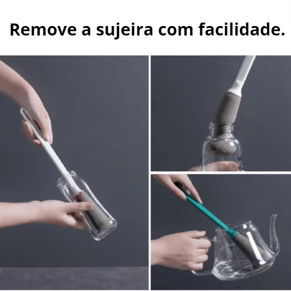 Escova longa com esponja